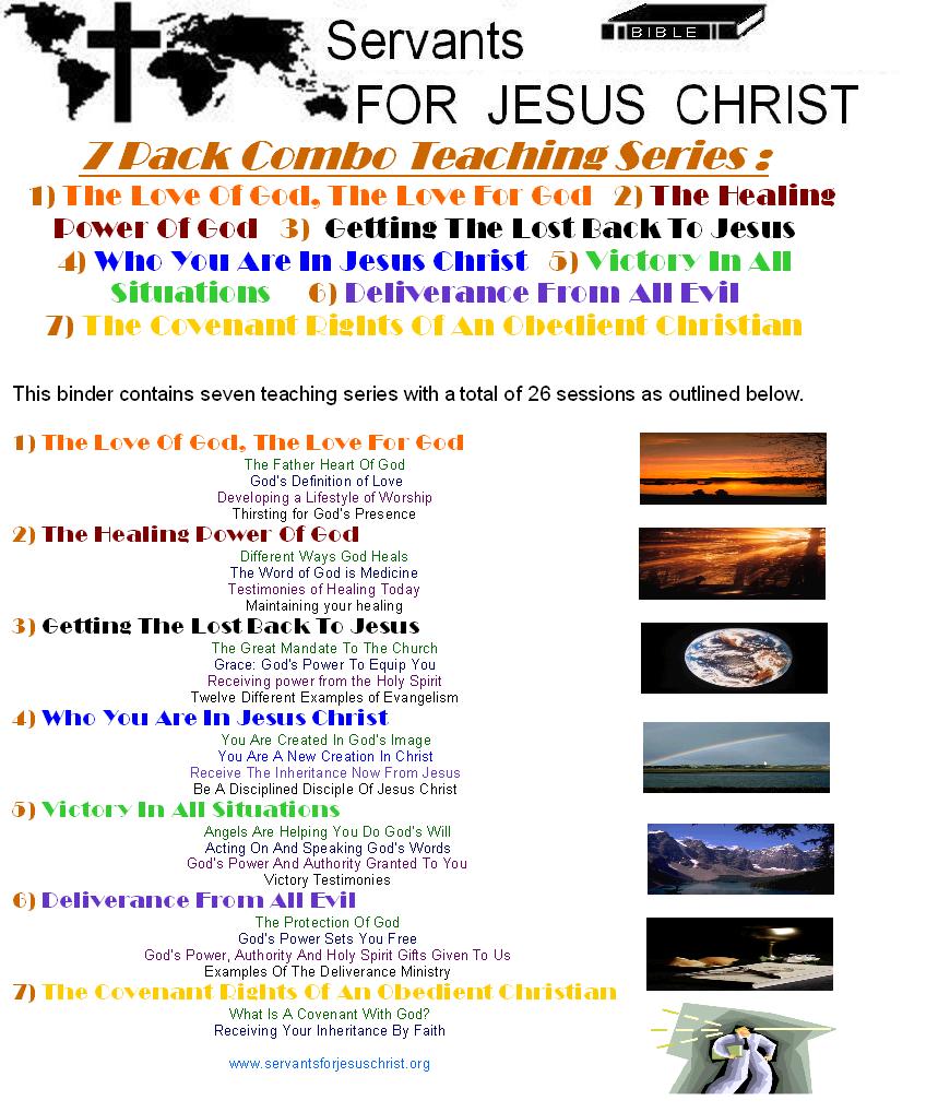Servants For Jesus Christ Online Donation Budget Event Management and International E-Commerce Systems:  Each product With Its Own Html Page For Search Engines